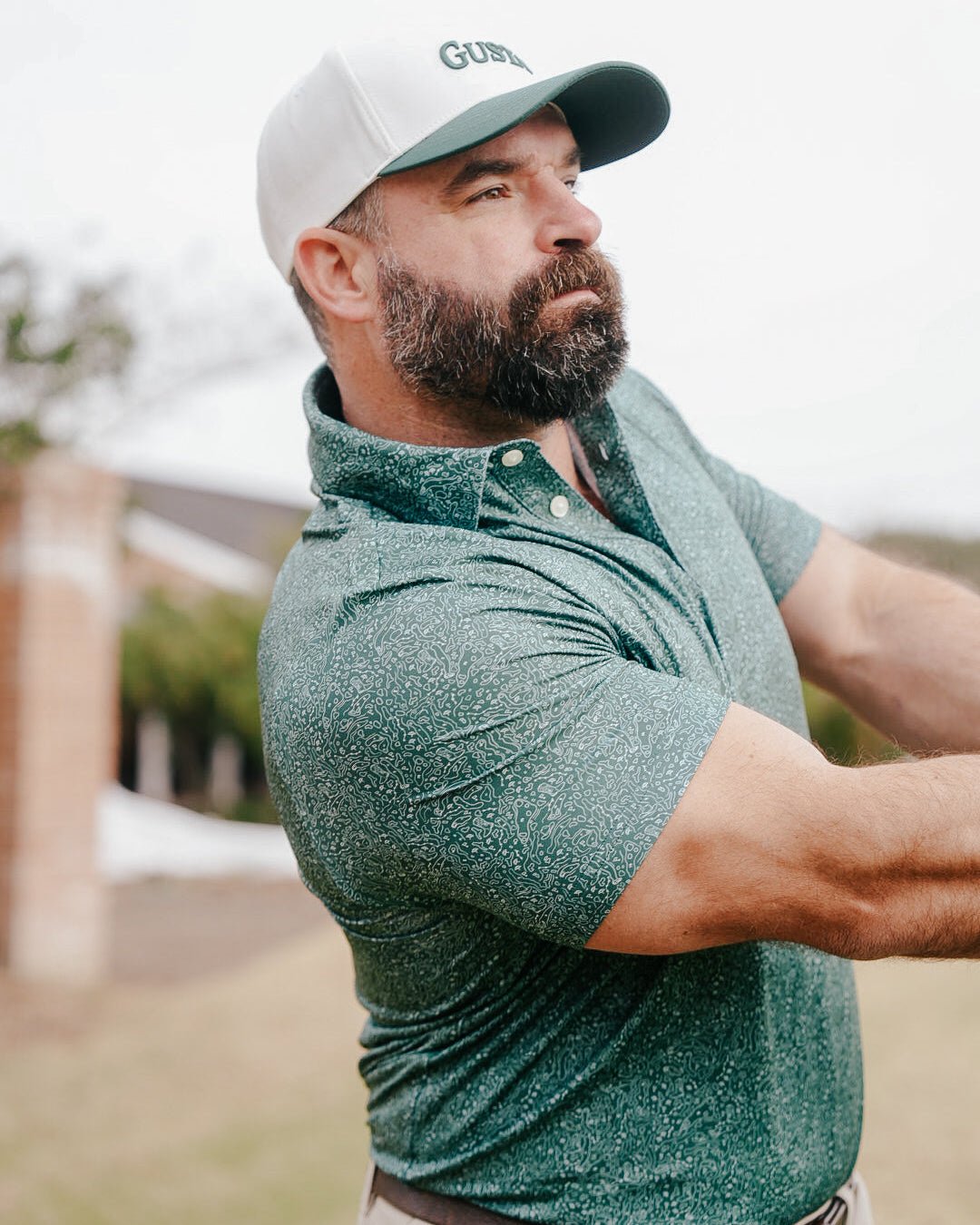 メンズウェア POLO GOLF Cowboy Caddie Fairway Green Golf Polos for Comfort & Style – Jack