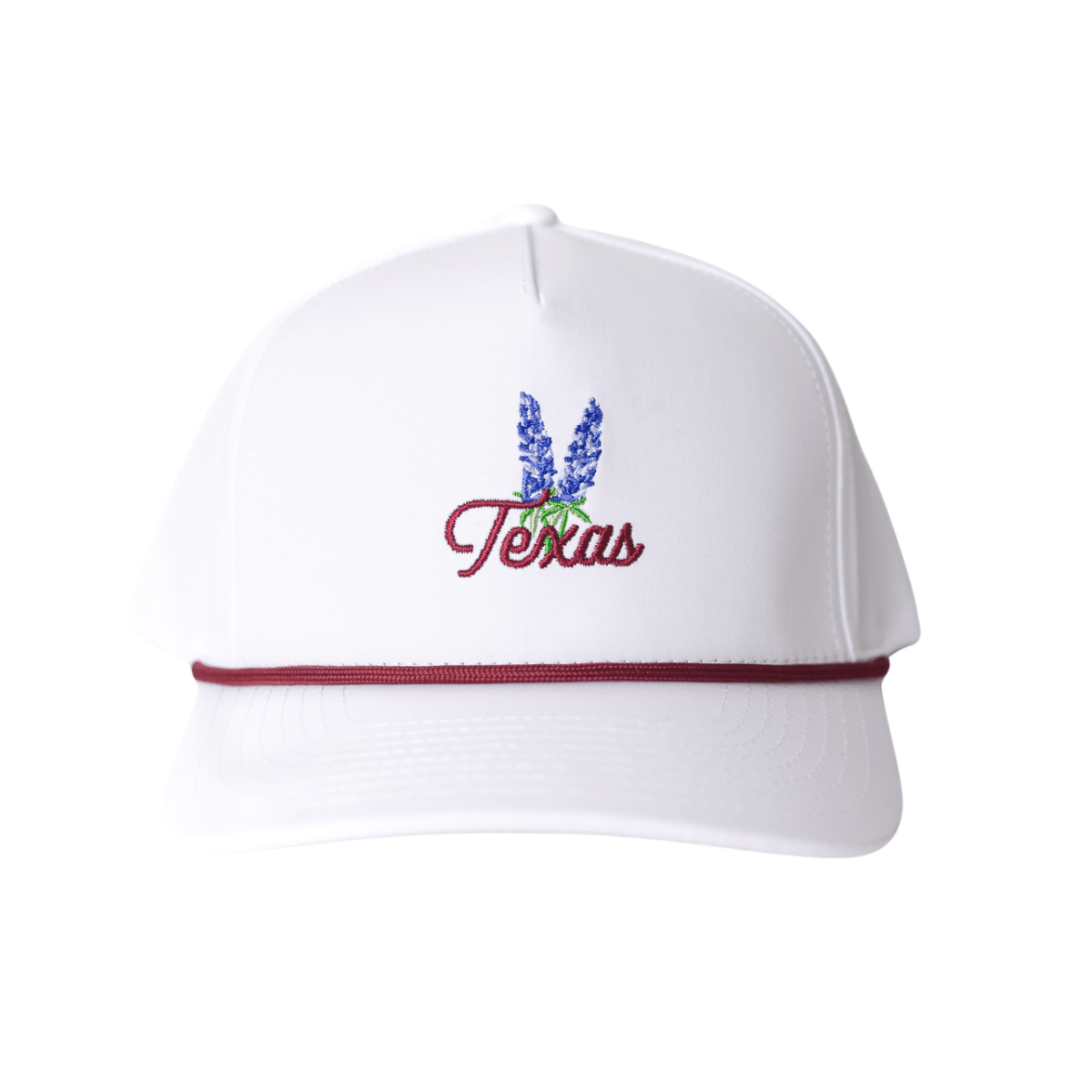 Texas Bluebonnet Rope Hat "Maroon" | Jack Golf Apparel