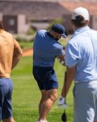 Blue Lagoon men's golf polo, alternate view – Jack Apparel