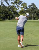 Boom Town White men's golf polo, alternate view – Jack Apparel