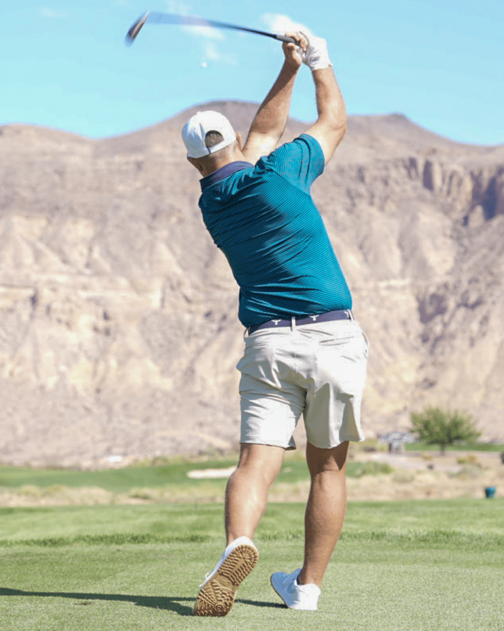 Coral men's golf polo, alternate view – Jack Apparel