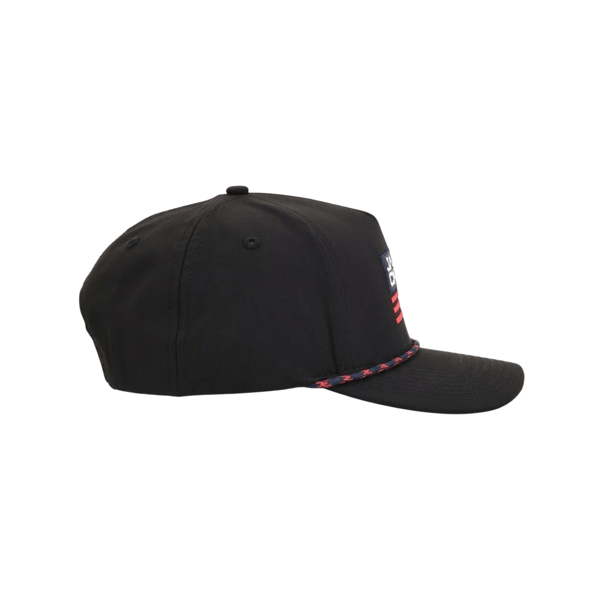 Jack Flag Black Hat, alternate view – Jack Apparel