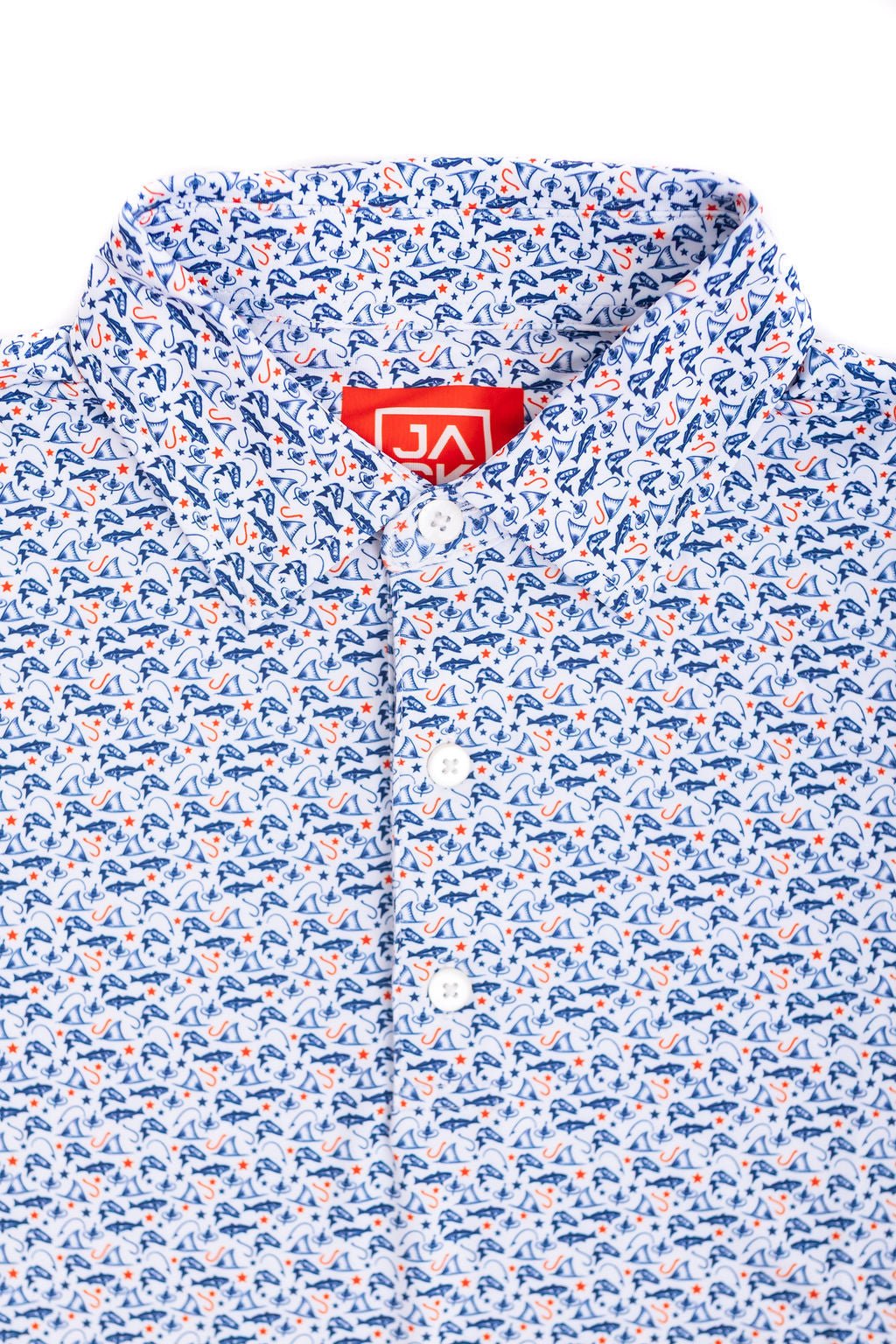Lil Jack Gulf of America kids golf polo, front view – Jack Apparel