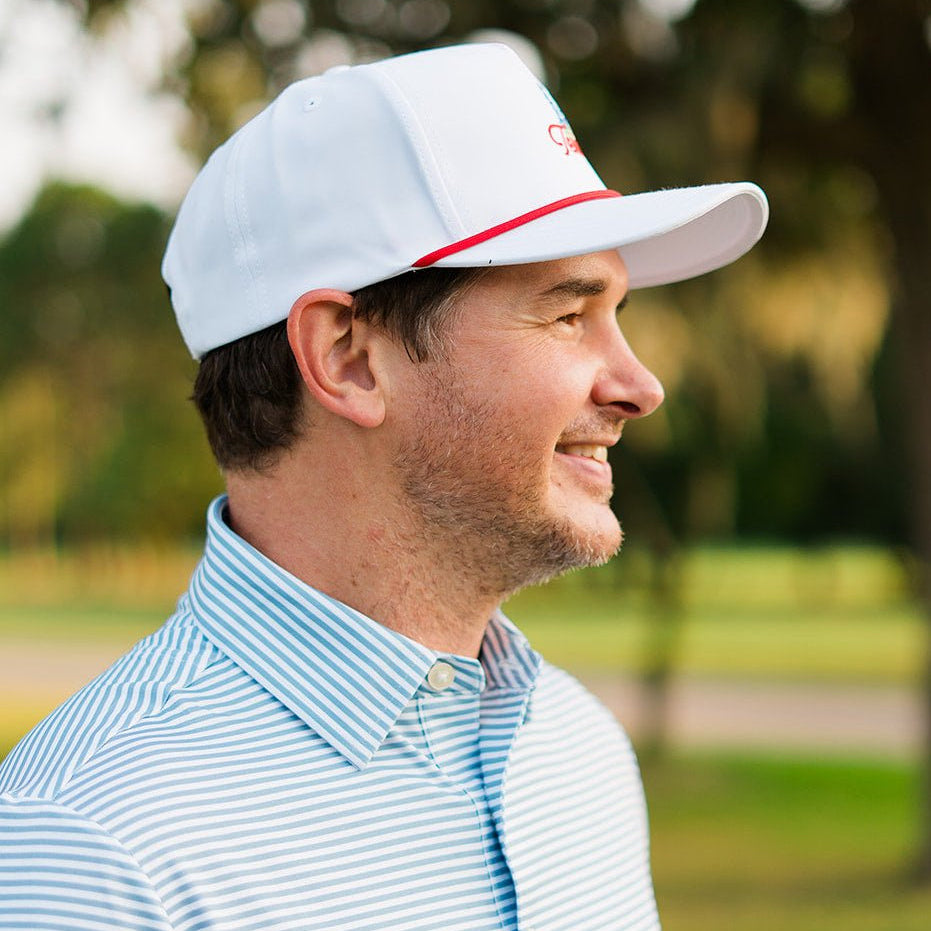 Texas Bluebonnet Red Rope Hat, alternate view – Jack Apparel