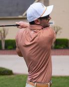 Texas Burnt Orange men's golf polo, alternate view – Jack Apparel