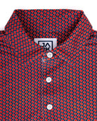 Texas Red men's golf polo, front view – Jack Apparel