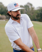 The Duck Call men's golf polo, alternate view – Jack Apparel