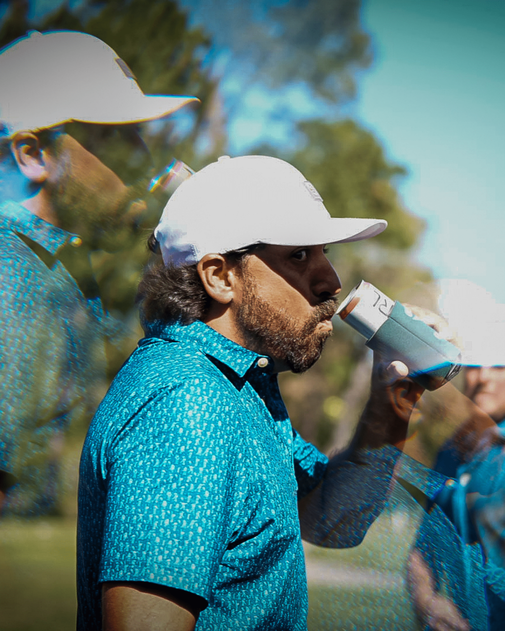 The Hack men's golf polo, alternate view – Jack Apparel